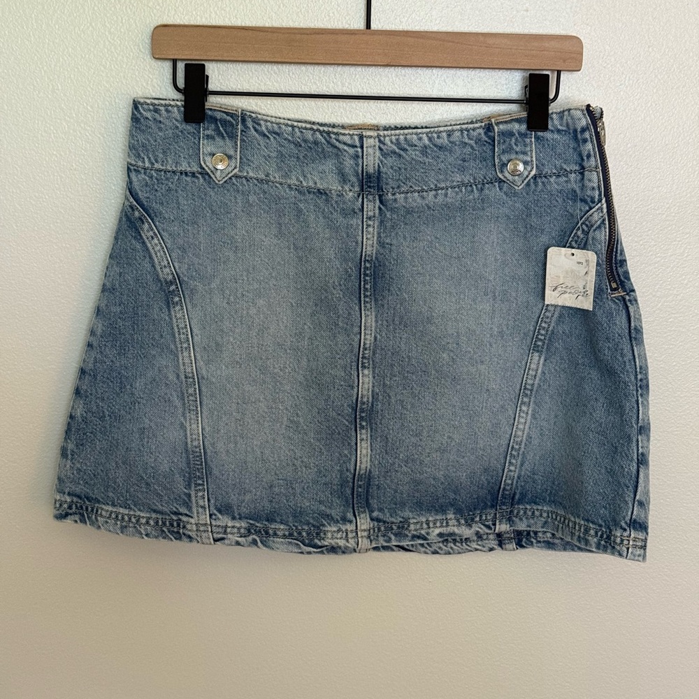 FREE PEOPLE We The Free Runaway Denim Skirt - Picture 2 of 11